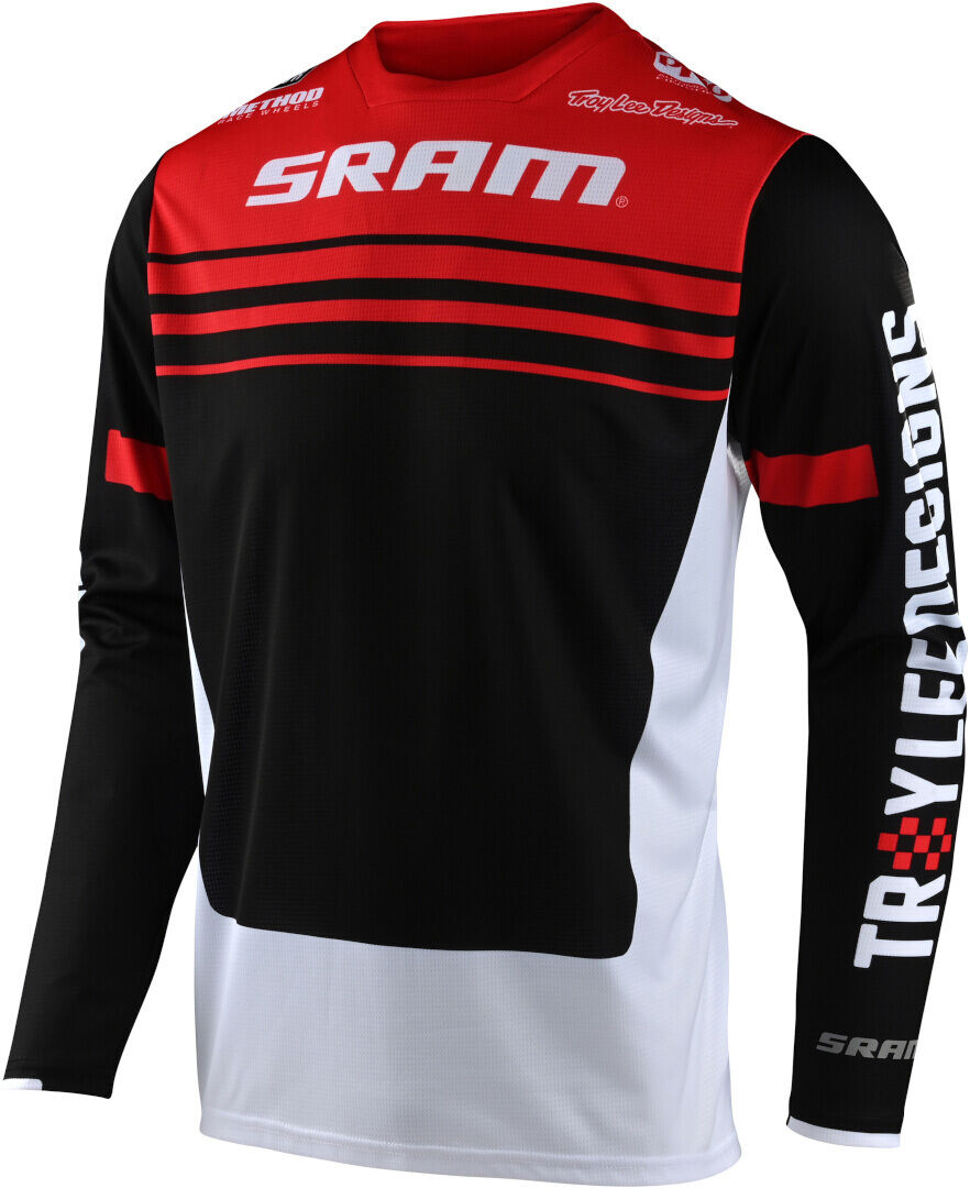 Troy Lee Designs Sprint Formula SRAM Bicycle Jersey Cyklistický dres S Černá Bílá červená