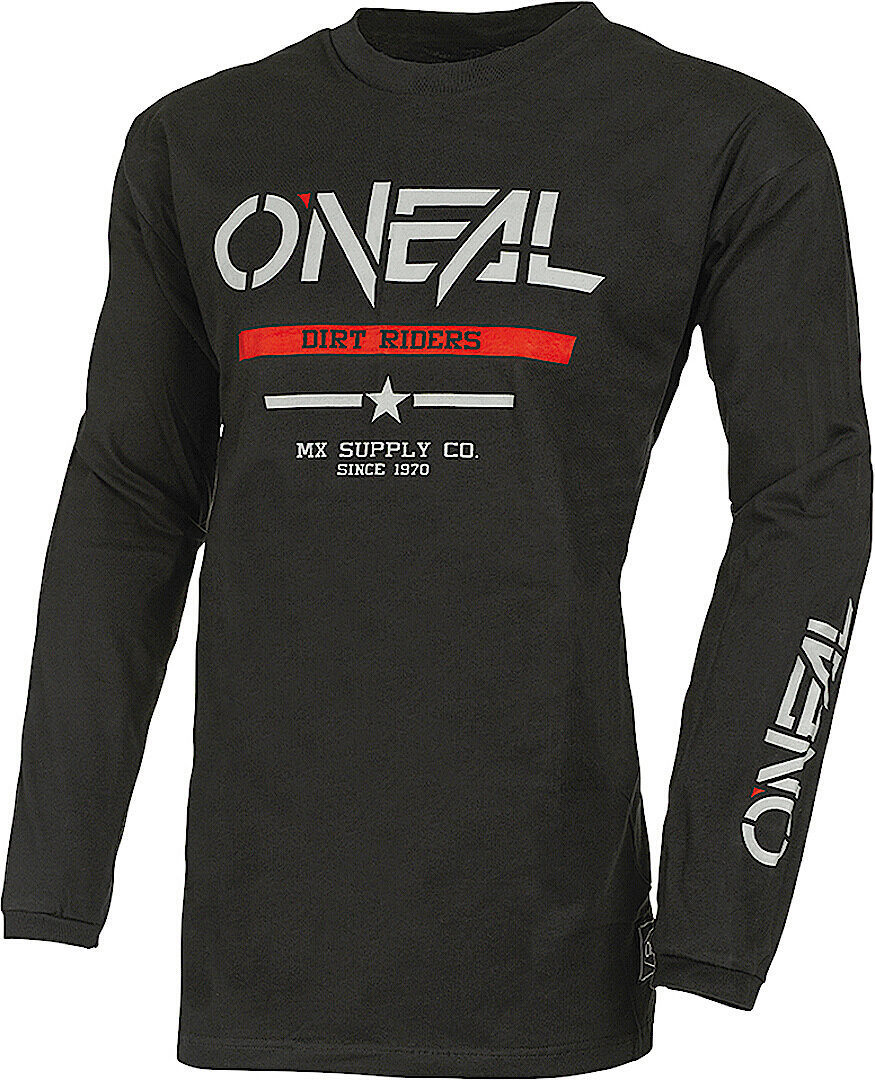 Oneal Element Cotton Squadron V.22 Motokrosový dres XL Černá Šedá červená