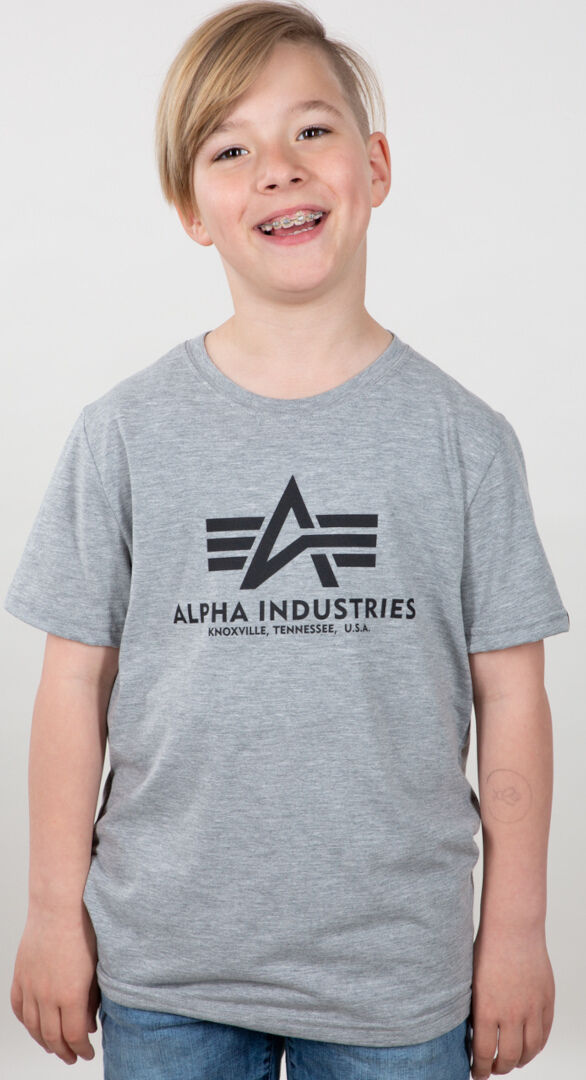 Alpha Industries Basic Dětské tričko 14 léta Šedá