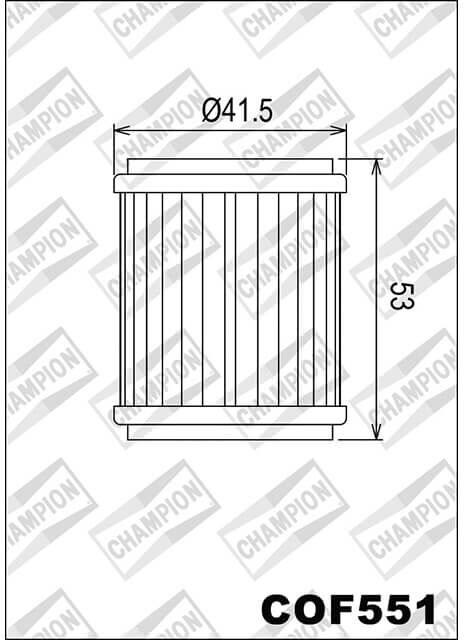 CHAMPION Olejový filtr COF551 pro KTM 690, HUSQVARNA 701