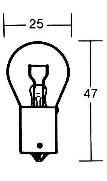 Paaschburg & Wunderlich GmbH P21W Žárovka 12V 21W BA15s  Bílá