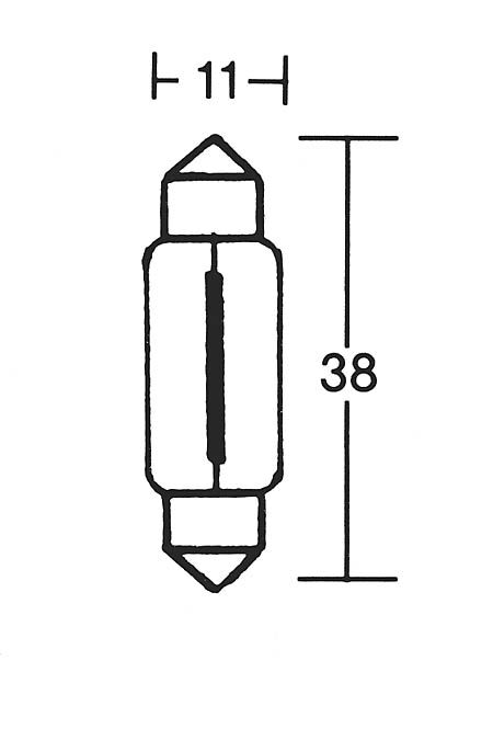 Paaschburg & Wunderlich GmbH Žárovka C5W 12V 5W SV8  Bílá