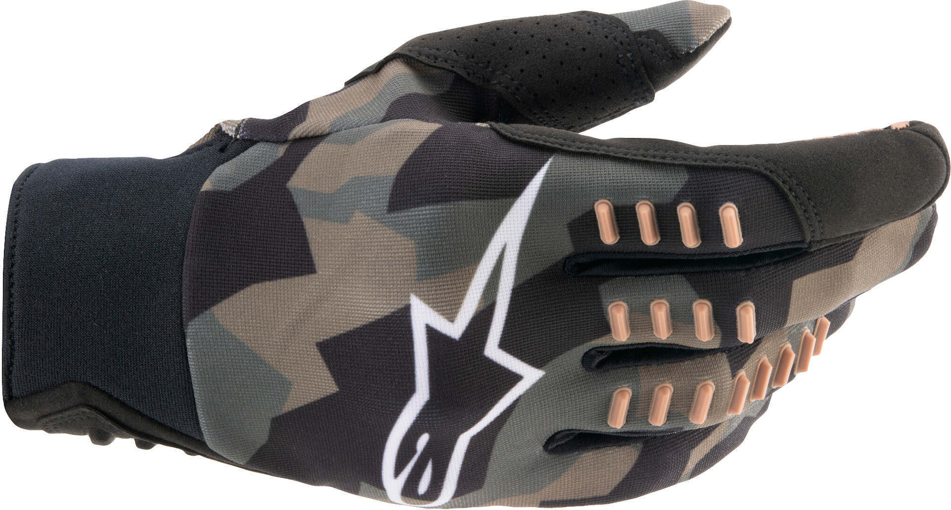 Alpinestars SMX-E Camo Motokrosové rukavice 2XL Černá Béžová