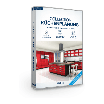 FRANZIS Collection Küchenplanung für 3D Hausplaner 4.0 Software FRANZIS Collection Küchenplanung für 3D Hausplaner 4.0 Software
