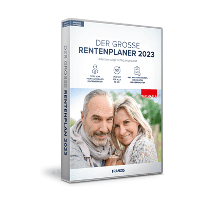 FRANZIS Der große Rentenplaner 2023 Software FRANZIS Der große Rentenplaner 2023 Software