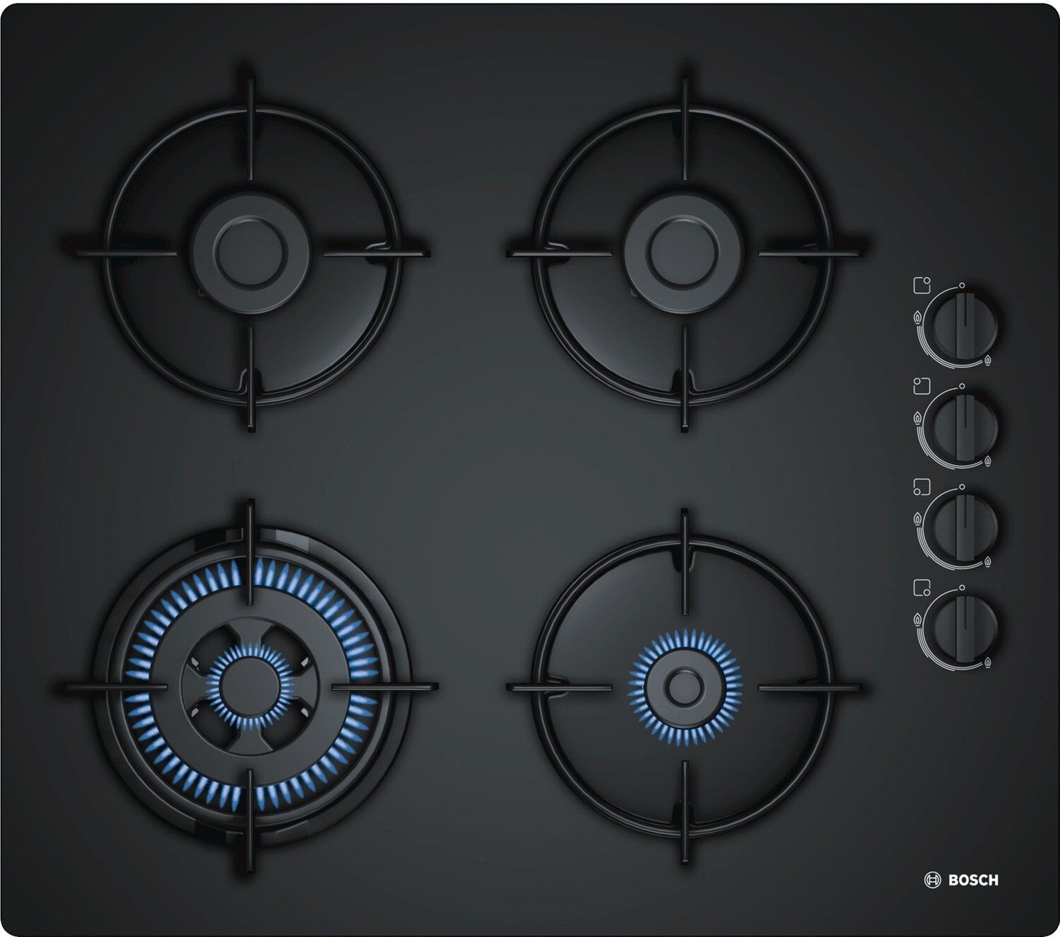 Bosch POH6B6B10 4 Flammen Gaskochfeld