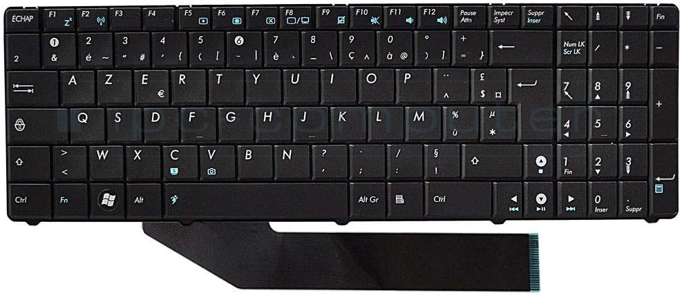 Asus 04GNV91KFR00-1 Tastatur FR (französisch) schwarz Original