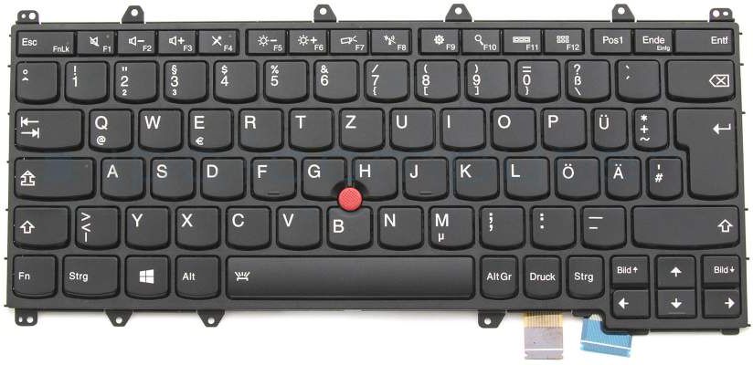 IPC TY260F Tastatur DE (deutsch) schwarz/schwarz matt mit Backlight und Mouse-Stick Original IPC TY260F Tastatur DE (deutsch) schwarz/schwarz matt mit Backlight und Mouse-Stick Original