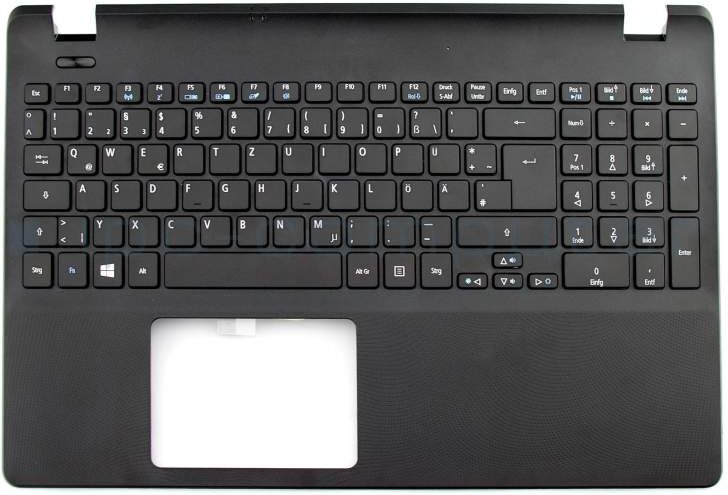 IPC T571DE Tastatur inkl. Topcase DE (deutsch) schwarz/schwarz Original