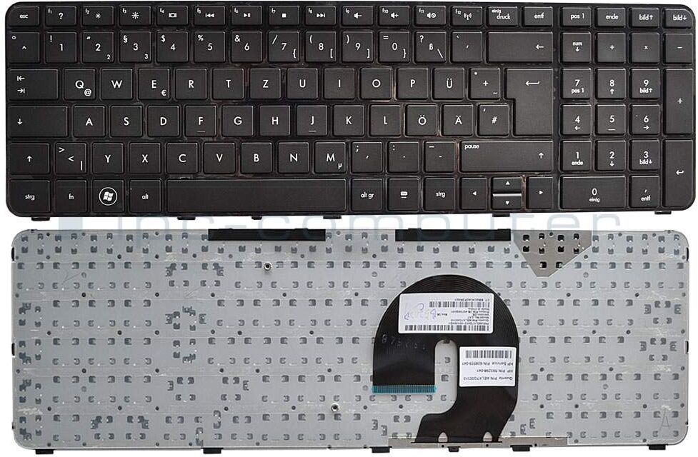 HP 593298-041 Tastatur DE (deutsch) schwarz Original