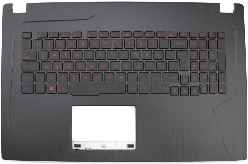 Asus 0KN1-0B3UK11 Tastatur inkl. Topcase UK (englisch) schwarz/schwarz mit Backlight Original