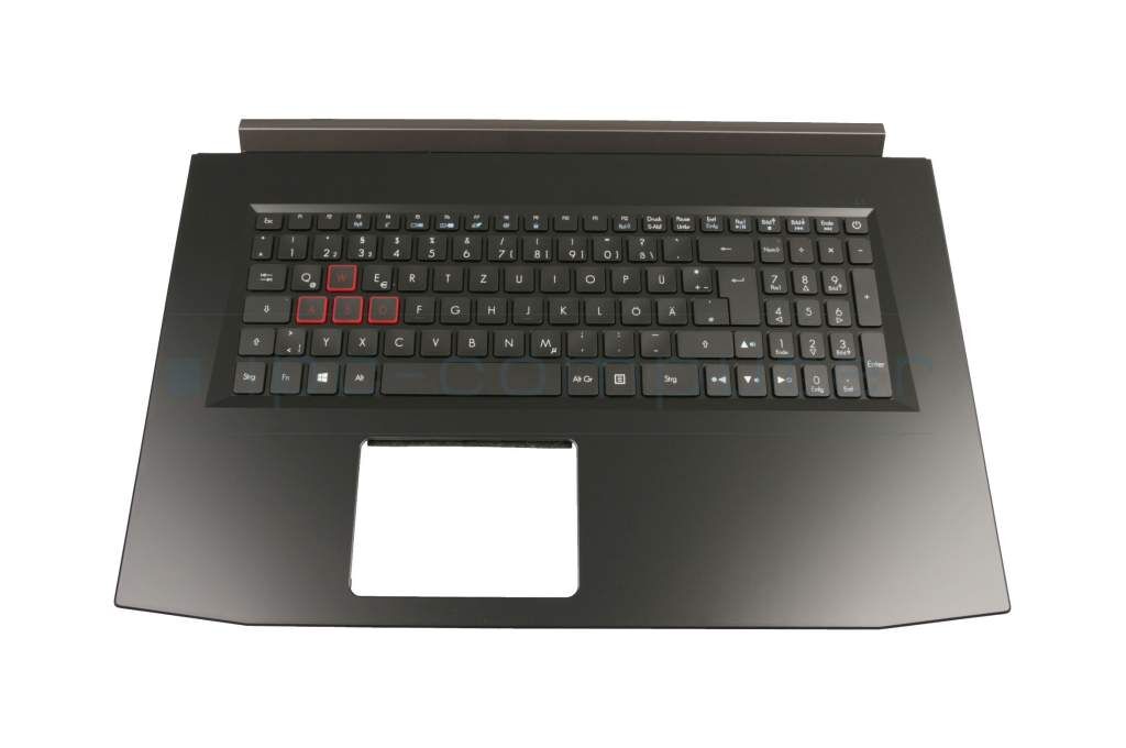 IPC T31752 Tastatur inkl. Topcase DE (deutsch) schwarz/schwarz mit Backlight Original