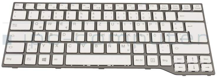 Fujitsu MP-12R8600-D851W Tastatur DE (deutsch) weiß/grau Original