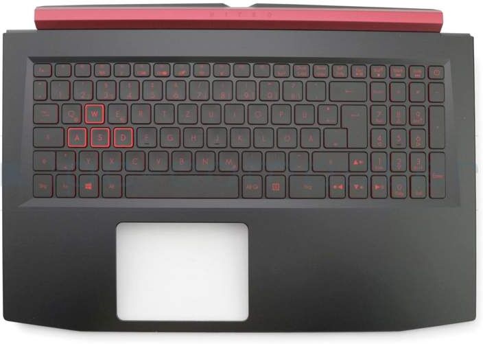 Chicony PK132421A11 Tastatur inkl. Topcase DE (deutsch) schwarz/schwarz mit Backlight Original