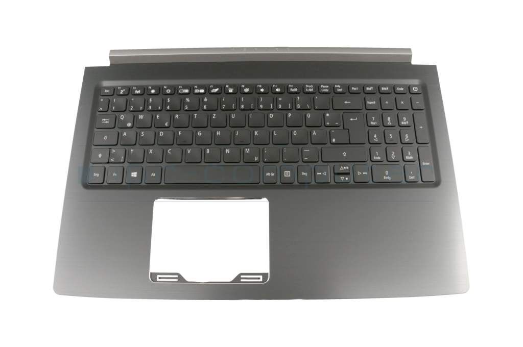 Acer NSK-RELBC 0G Tastatur inkl. Topcase DE (deutsch) schwarz/schwarz mit Backlight Original