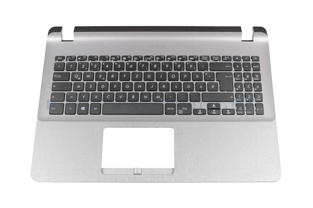 Asus 0KNB0-5100GE00 Tastatur inkl. Topcase DE (deutsch) schwarz/silber Original