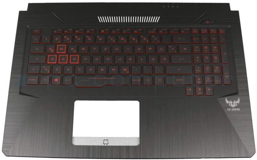 Asus 13N1-6EA0411 Tastatur inkl. Topcase DE (deutsch) schwarz/rot/schwarz mit Backlight Original