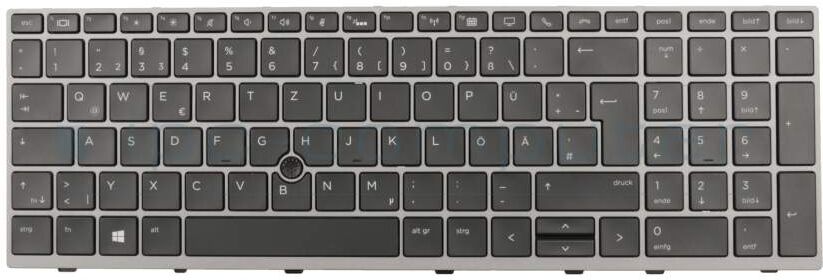 HP L14366-041-01 Tastatur DE (deutsch) schwarz/grau mit Backlight und Mouse-Stick Original HP L14366-041-01 Tastatur DE (deutsch) schwarz/grau mit Backlight und Mouse-Stick Original