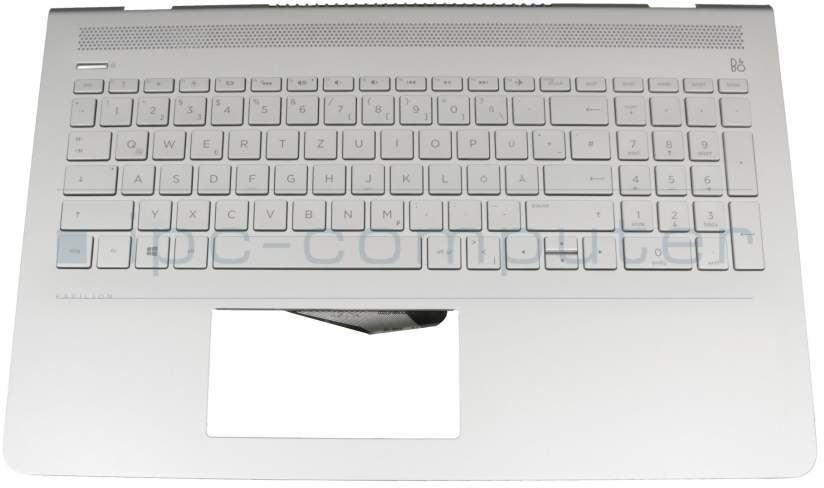 HP 46G74TATP70 Tastatur inkl. Topcase DE (deutsch) silber/silber mit Backlight Original