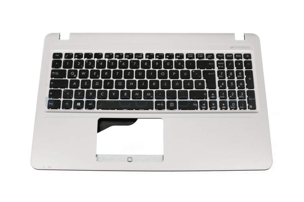 Asus 90NB0B01-R30490 Tastatur inkl. Topcase DE (deutsch) schwarz/silber Original