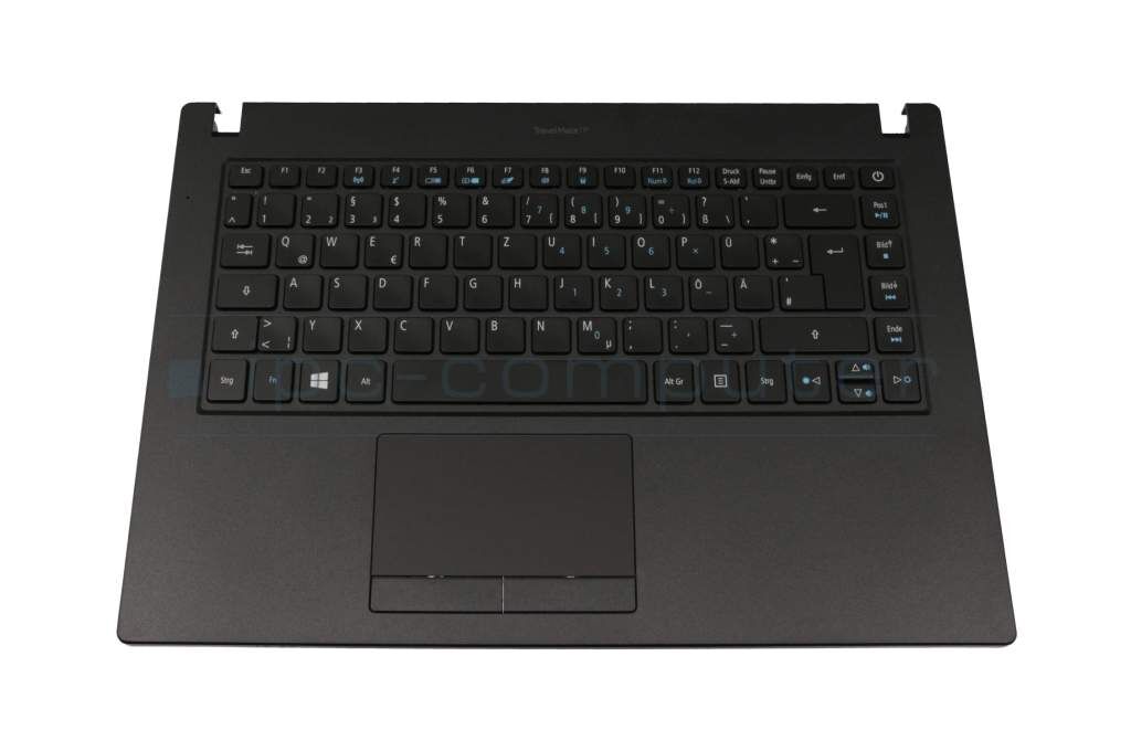 IPC TMP241 Tastatur inkl. Topcase DE (deutsch) schwarz/schwarz mit Backlight Original