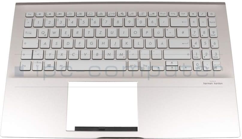 Lite-On SN6580BLSG-99820-2DA Tastatur inkl. Topcase DE (deutsch) silber/rosé mit Backlight Original