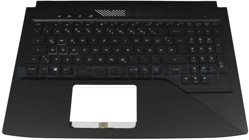 Asus 90NB0GQ2-R31GE0 Tastatur inkl. Topcase DE (deutsch) schwarz/schwarz mit Backlight Original