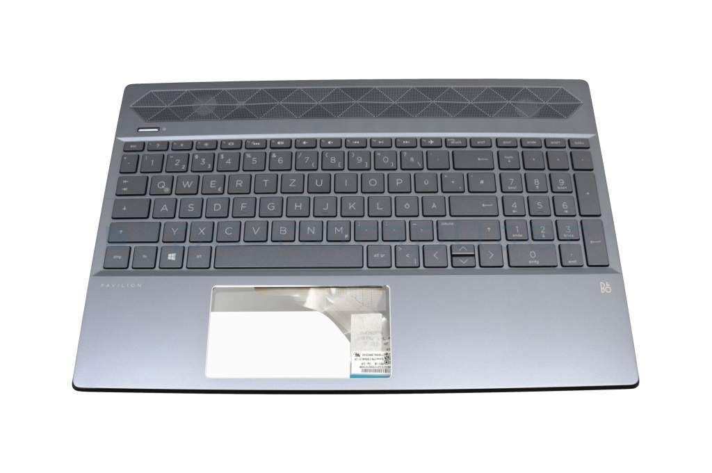 HP L49391-041 Tastatur inkl. Topcase DE (deutsch) anthrazit/anthrazit mit Backlight Original