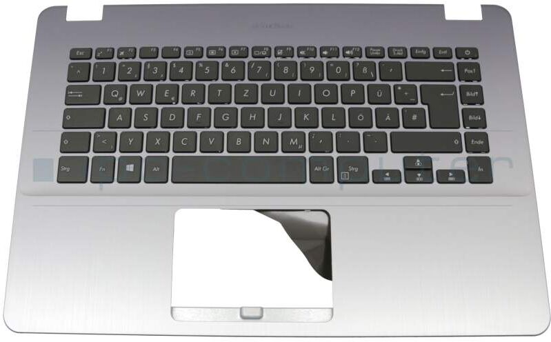 IPC TX505B Tastatur inkl. Topcase DE (deutsch) schwarz/silber Original IPC TX505B Tastatur inkl. Topcase DE (deutsch) schwarz/silber Original
