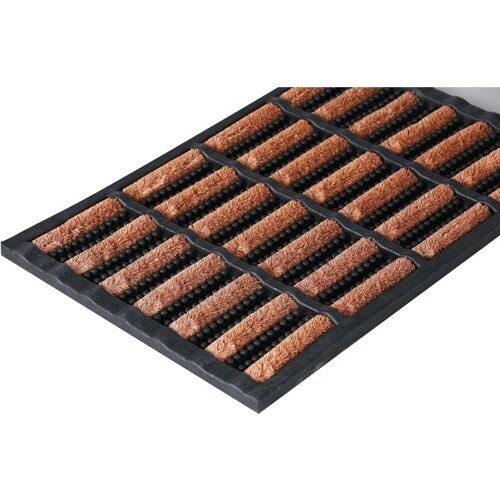 B2B Partner Reinigungsmatte für Außen Kokos/Gummi, 40 x 60 x 2,5 cm