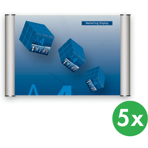 B2B Partner Tür-Namensschild, clip, für das Format 105 x 148 mm (A6), 5 Stk.