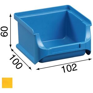 Allit Sichtlagerkästen PLUS 1, 102 x 100 x 60 mm, gelb, 30 Stk.