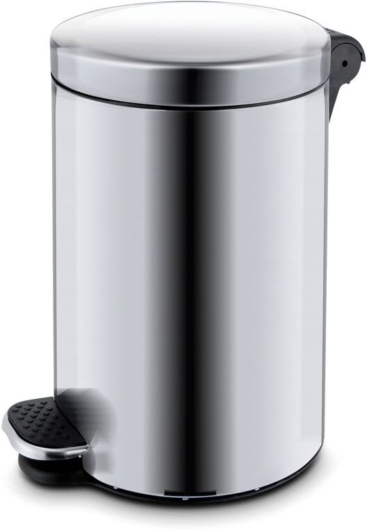 Alda Abfalleimer mit tretmechanik mit absenkautomatik, 30 liter, edelstahl Alda Abfalleimer mit tretmechanik mit absenkautomatik, 30 liter, edelstahl