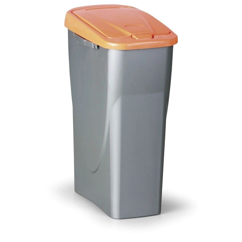 B2B Partner Mülleimer, 40 l, deckel: orange