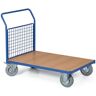 B2B Partner Plattformwagen mit Gitterwänden, 1000 x 700 mm, 400 kg