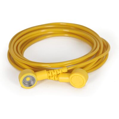 COBA Erdungskabel - 10mm weiblich, 2m, Gelb COBA Erdungskabel - 10mm weiblich, 2m, Gelb