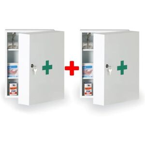 B2B Partner Verbandskasten aus Metall 1+1 GRATIS, 32x45x19 cm