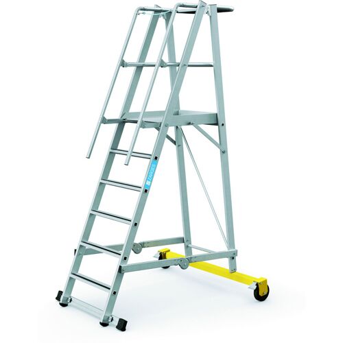 Zarges Klappbare Aluminium-Plattformleiter - 6 Stufen, 1,6 m