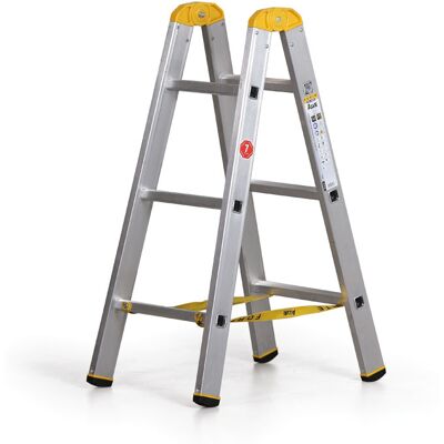 Alu Leiter ALVE FORTE, 2x3 Sprosen, Höhe 0,95 m Alu Leiter ALVE FORTE, 2x3 Sprosen, Höhe 0,95 m