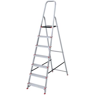 B2B Partner Aluminium-Klapptreppe, 1x7 Sprosen B2B Partner Aluminium-Klapptreppe, 1x7 Sprosen