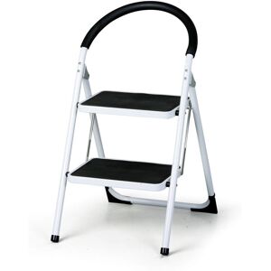 B2B Partner Stahlklapptreppe mit Schaumhandgriff, 485 mm, 2 Stufen