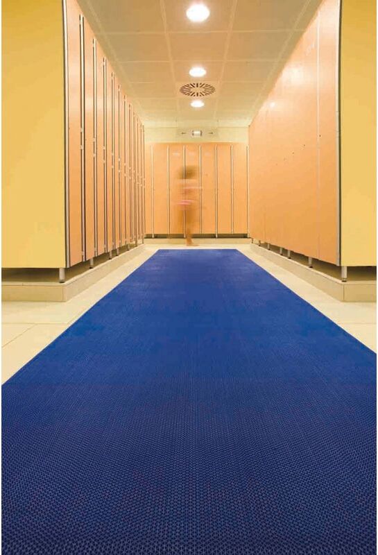 B2B Partner Universelle vynilmatte, 8 mm, breite 1,2 m, blau, meterware