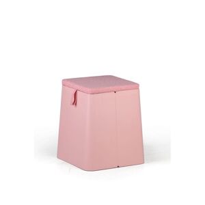 B2B Partner Kunststoffhocker mit Kissen, rosa