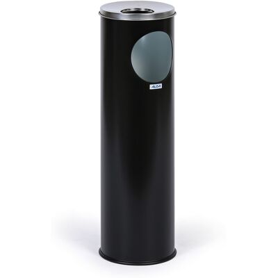B2B Partner Mülleimer mit Aschenbecher für draußen, 15 l, schwarz B2B Partner Mülleimer mit Aschenbecher für draußen, 15 l, schwarz