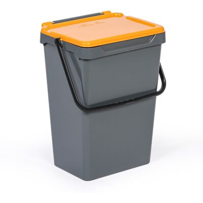 ArtPlast Plastik Mülleimer für mülltrennung, 35 l, grau + gelb ArtPlast Plastik Mülleimer für mülltrennung, 35 l, grau + gelb