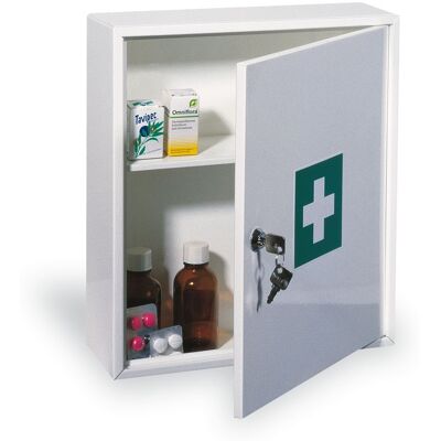 Rottner Verbandskasten aus Metall an der Wand für den Arbeitsplatz MK-1, 36x31,5x11 cm, ohne Füllung Rottner Verbandskasten aus Metall an der Wand für den Arbeitsplatz MK-1, 36x31,5x11 cm, ohne Füllung