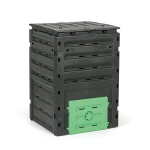 B2B Partner Kunststoffkomposter 450 L, schwarz/grün