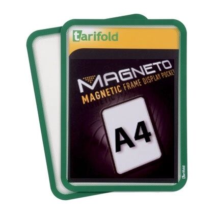 TARIFOLD Magnetische tasche a4, 2 stk., grün