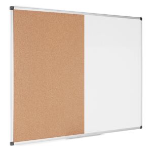 Bi-Office Magnetische Whiteboard und Korktafel kombiniert, 1200 x 900 mm