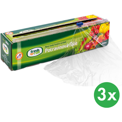 B2B Partner Frischhaltefolie, stretch 30 cm x 300 m, 3 Stk.